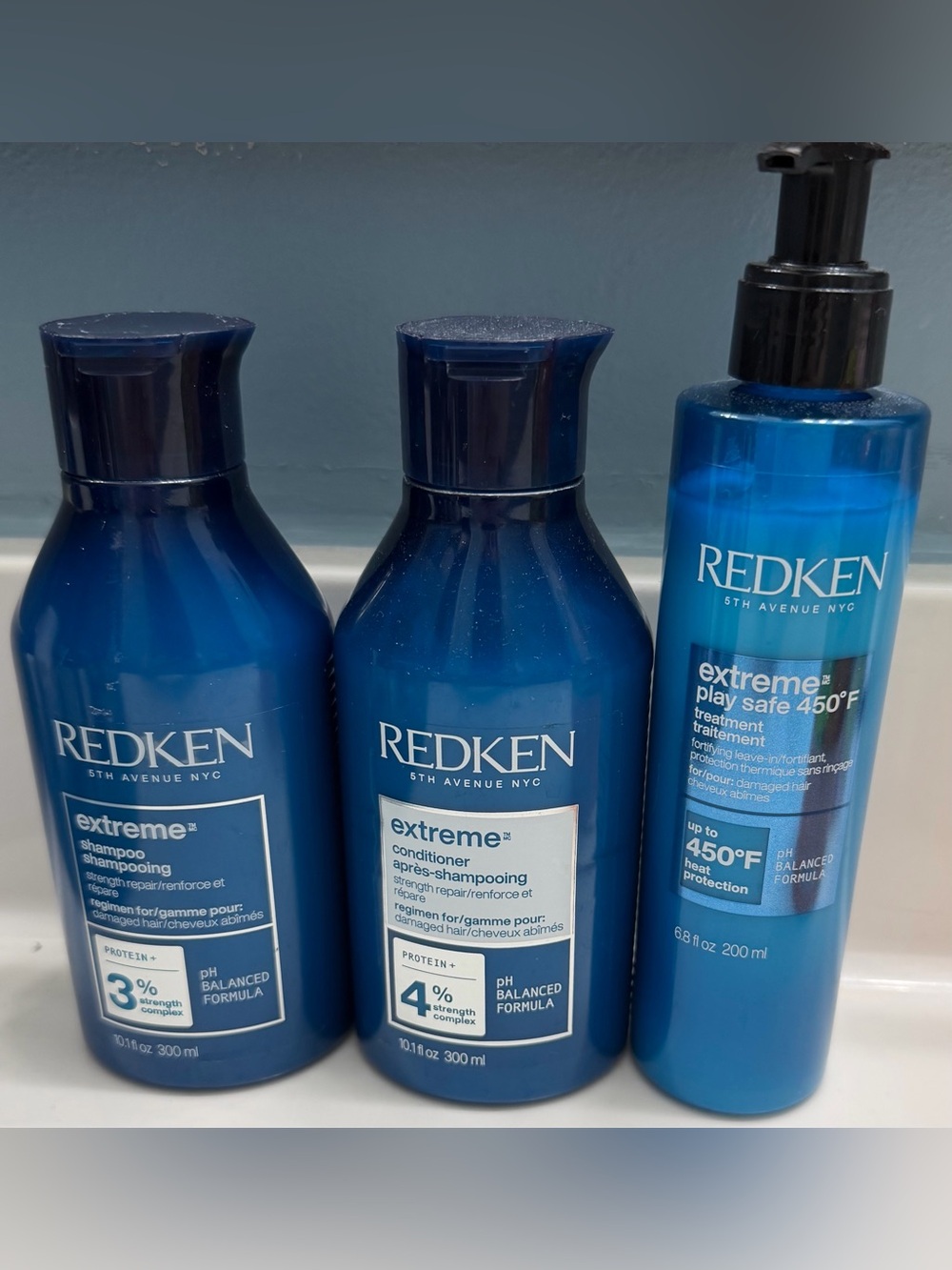 Redken Extreme Bundle - Shampoo, Conditioner, and Leave-In/Heat Protectant $96